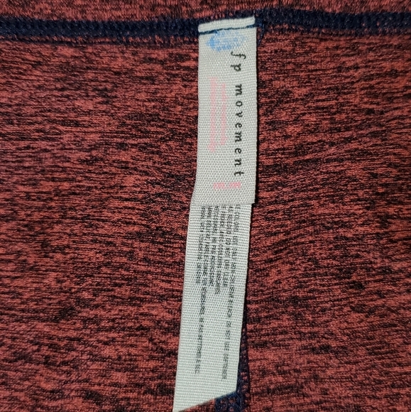 Free People Movement Halo Leggings Coral Size Medium Cutout Details Highrise - Picture 3 of 8